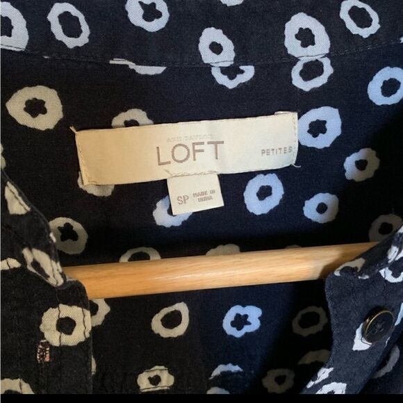 LOFT Navy Flowy Tunic/ Dress - Picture 12 of 14